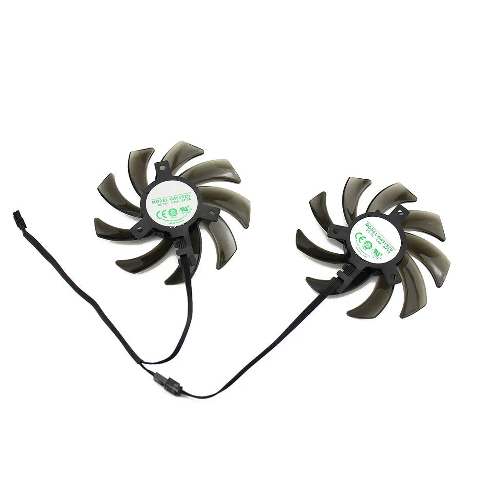 GA91S2U black universal pair graphics card cooling fan 85mm 40mm mounting hole distance 4-pin header
