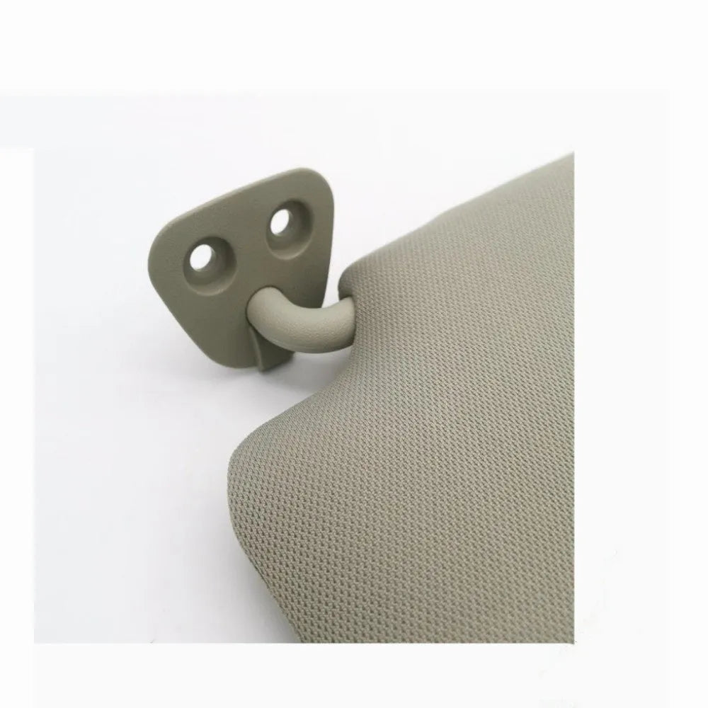 Beige Nissan Lida sun visor with integrated cosmetic mirror for 2005-2012 models