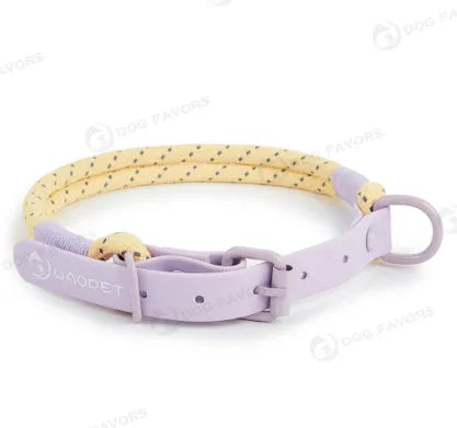 Solid colour PVC dog leash in crimson purple yellow or taoyao green, 120cm length with hand-holding rope design