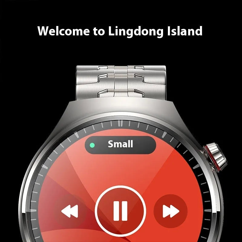 Smartwatch with TFT screen heart rate blood pressure monitoring Black Steel
