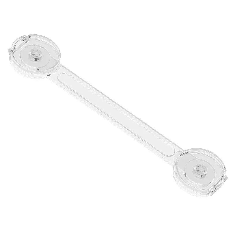 Transparent child safety lock anti-clamp hand design for cabinet drawer protection