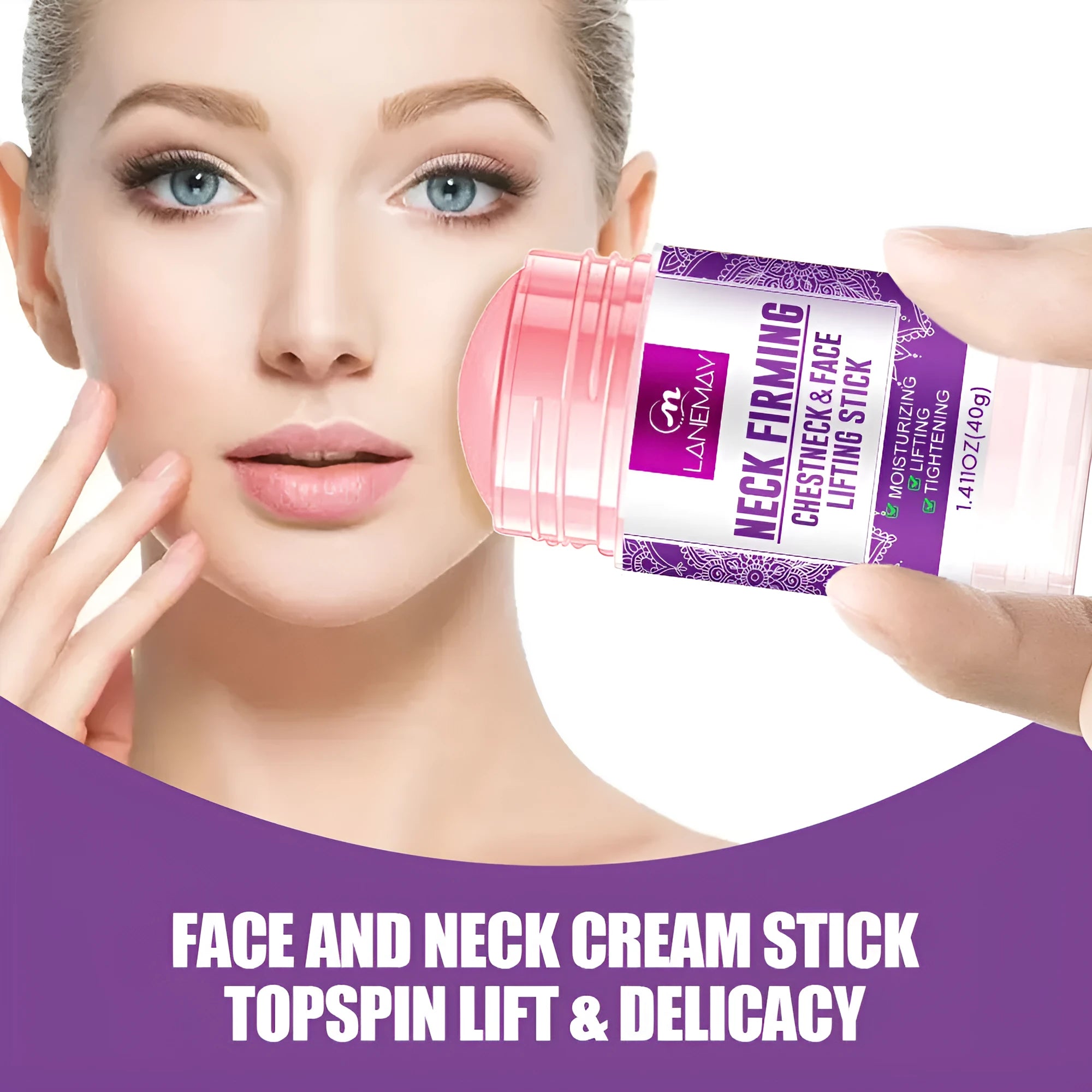 40g neck firming cream jar for anti-wrinkle and brightening skin treatment
