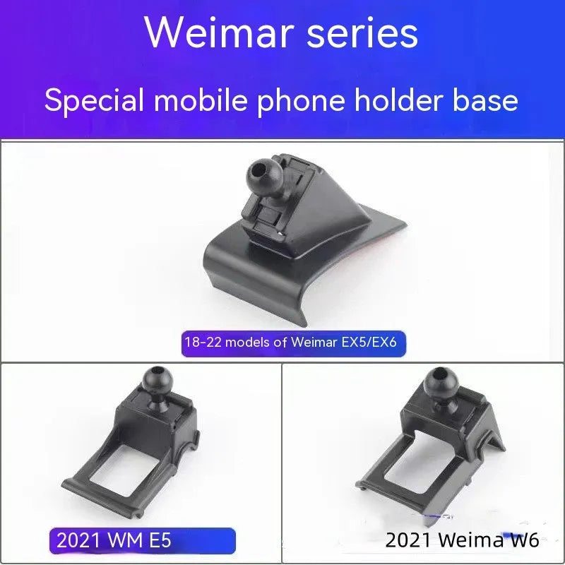 GOODWAY car mobile phone bracket mounted on dashboard with 360-degree rotation capability
