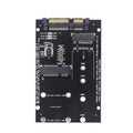 SATA 3 to M.2 NGFF mSATA SSD conversion adapter card in black and blue colour options