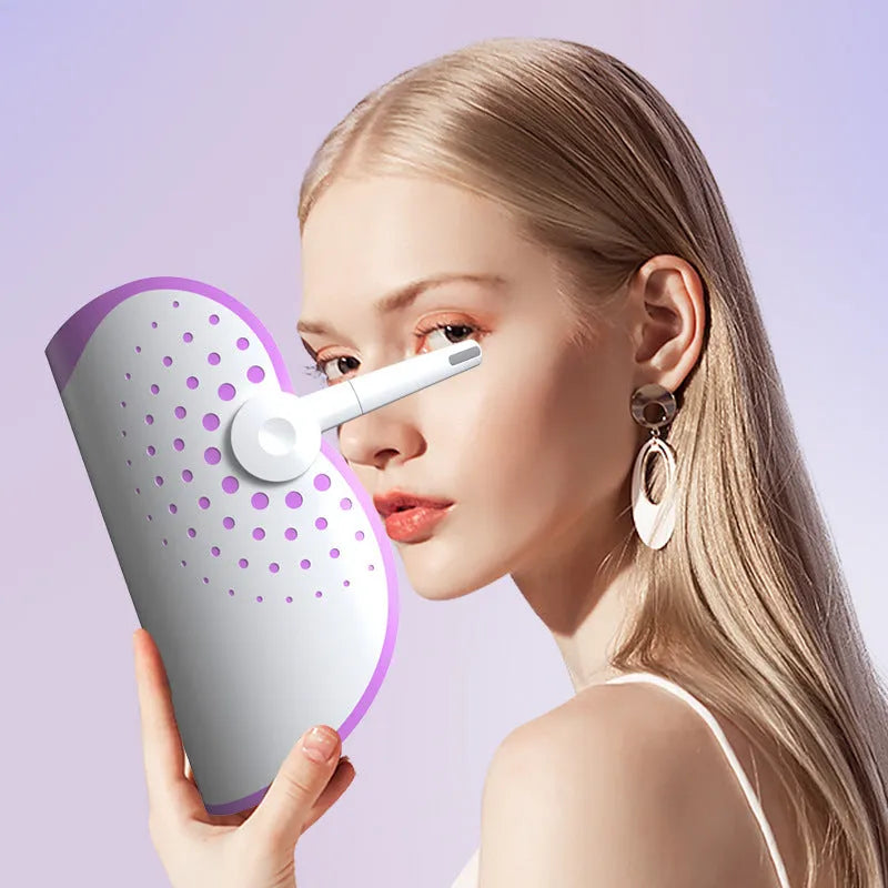 White and purple photon beauty mask IPL device with colour light therapy function