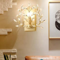 American style crystal wall lamp black finish 33cm diameter for TV wall or hallway