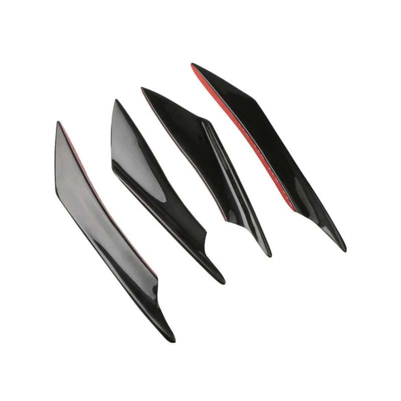 Carbon fibre pattern bumper blade air knife kit for automotive installation