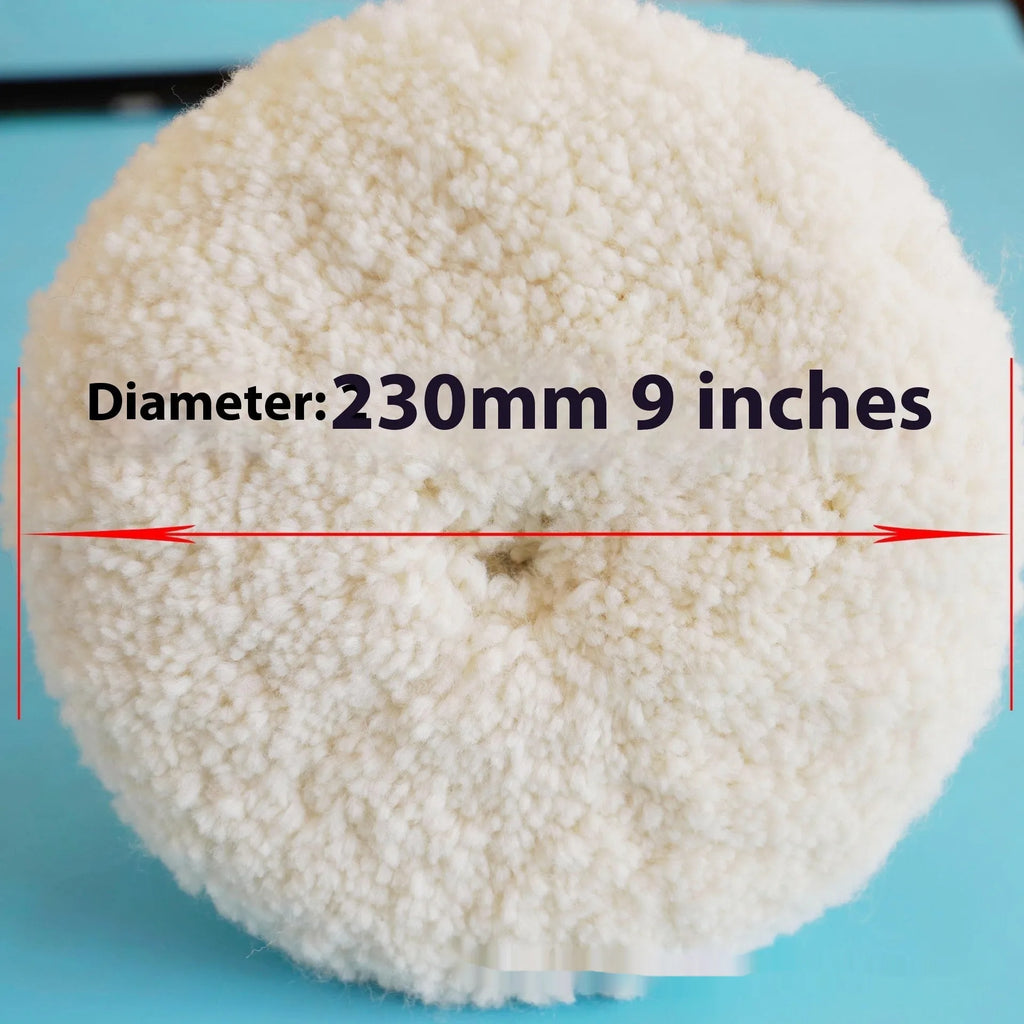 8-inch pure wool double-sided polishing wheel with M16 aperture for car paint correction