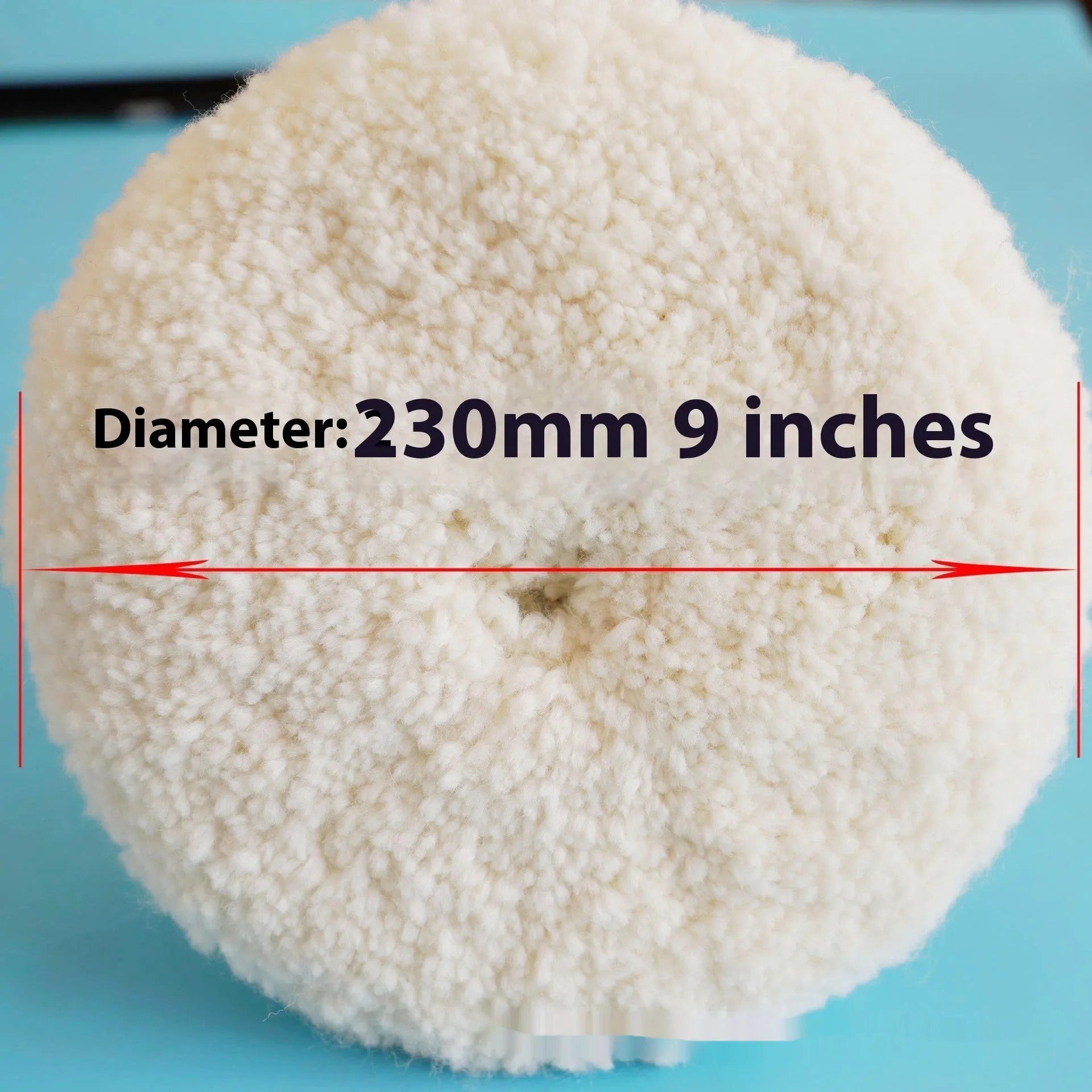 8-inch pure wool double-sided polishing wheel with M16 aperture for car paint correction