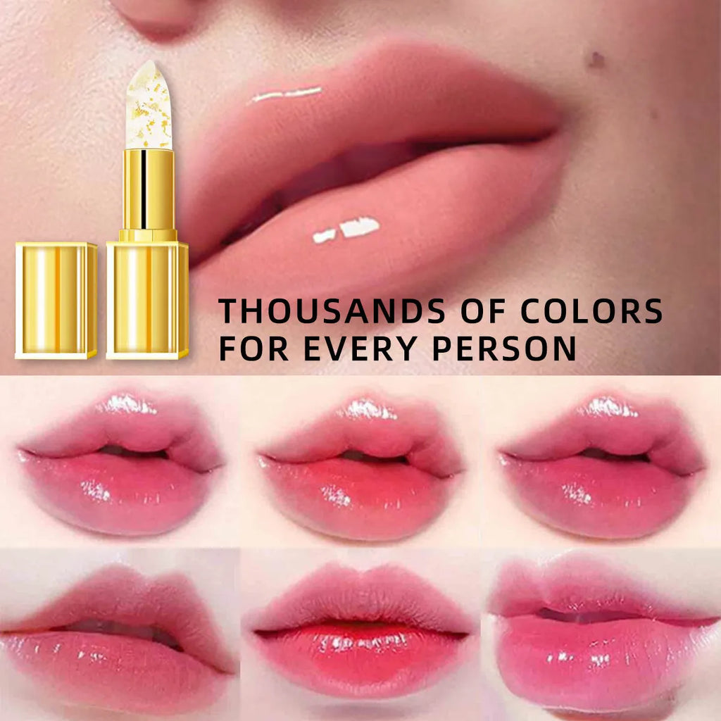 Anti-smudge gilding lipstick in warm colour-changing YB1001 shade, 3.5g content