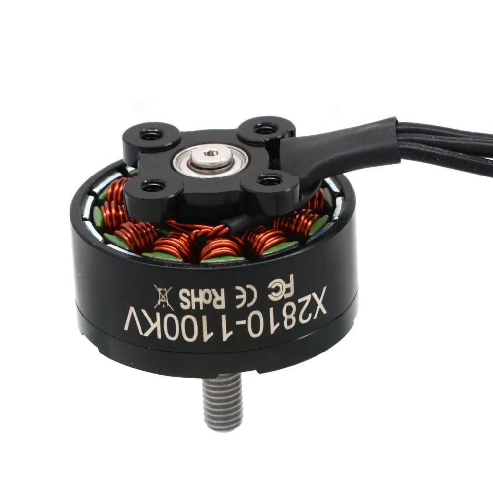 X2810 multi-axis flight motor with metal housing, available in 900KV 1100KV 1500KV options