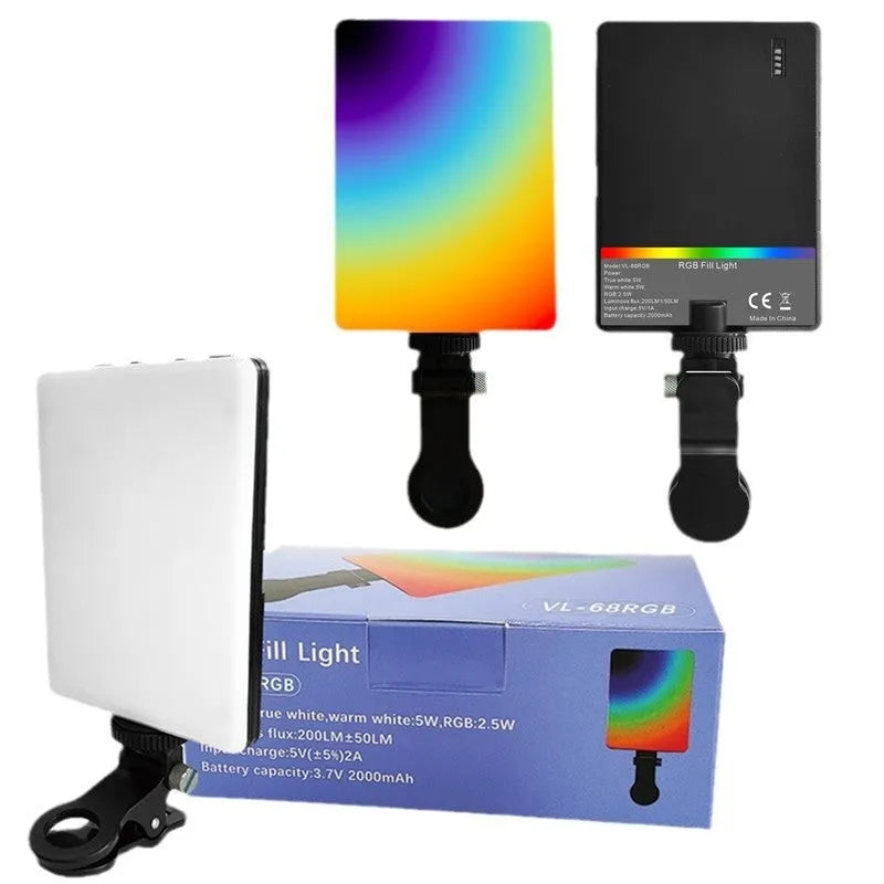 VL-60BI and VL-68BI pocket LED fill light clips for mobile phone photography