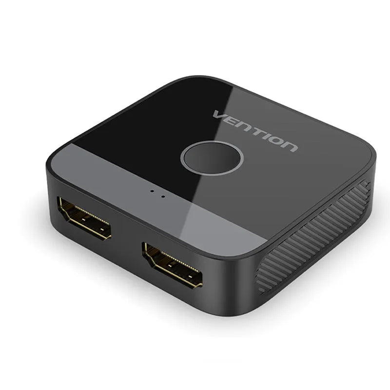 Grey alloy HDMI cable separator for computer to television audio video conversion