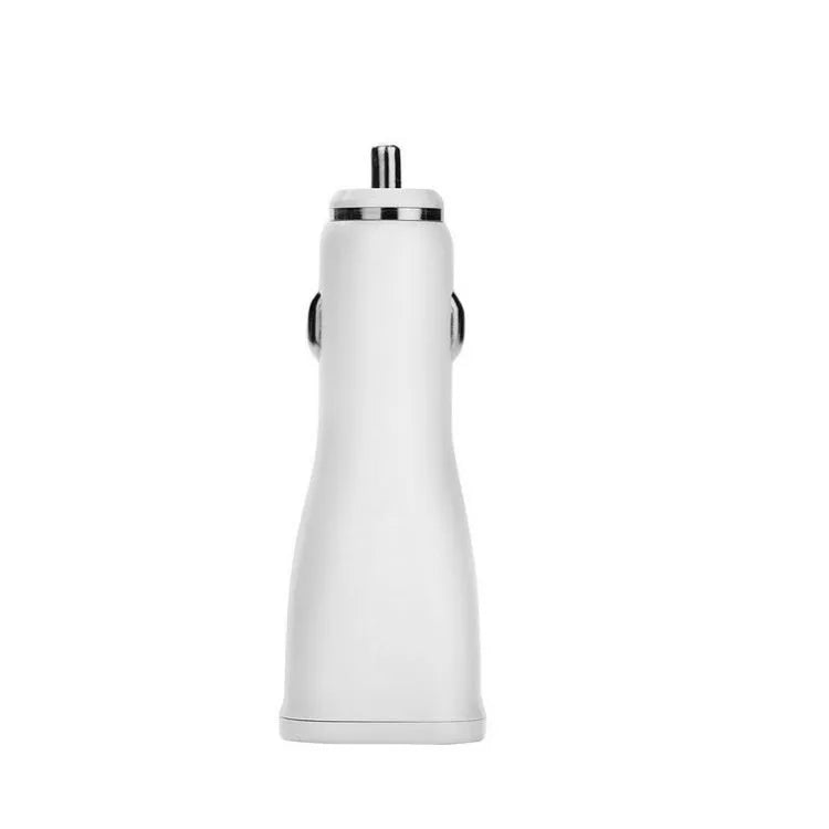 White QC2.0 fast car charger with single USB port for smartphone charging