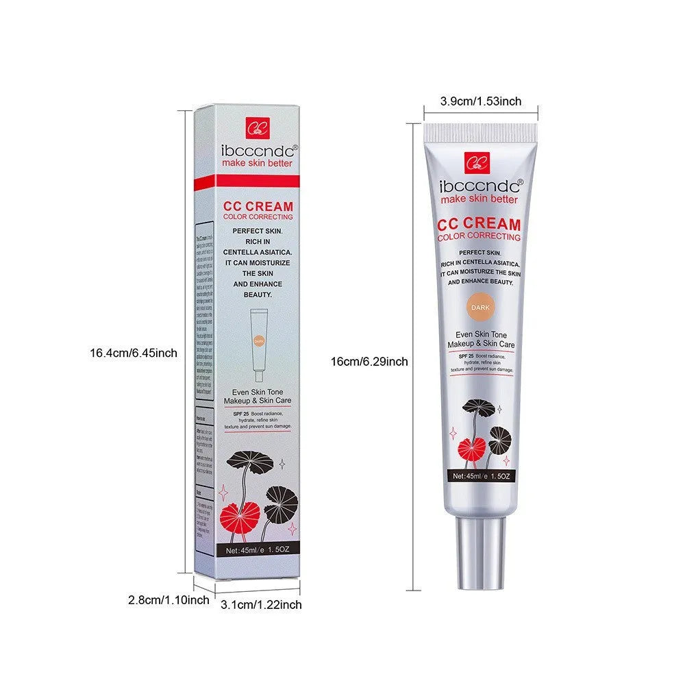 Erborian CC Cream tube in dark and light shades for colour-correcting, moisturising makeup.