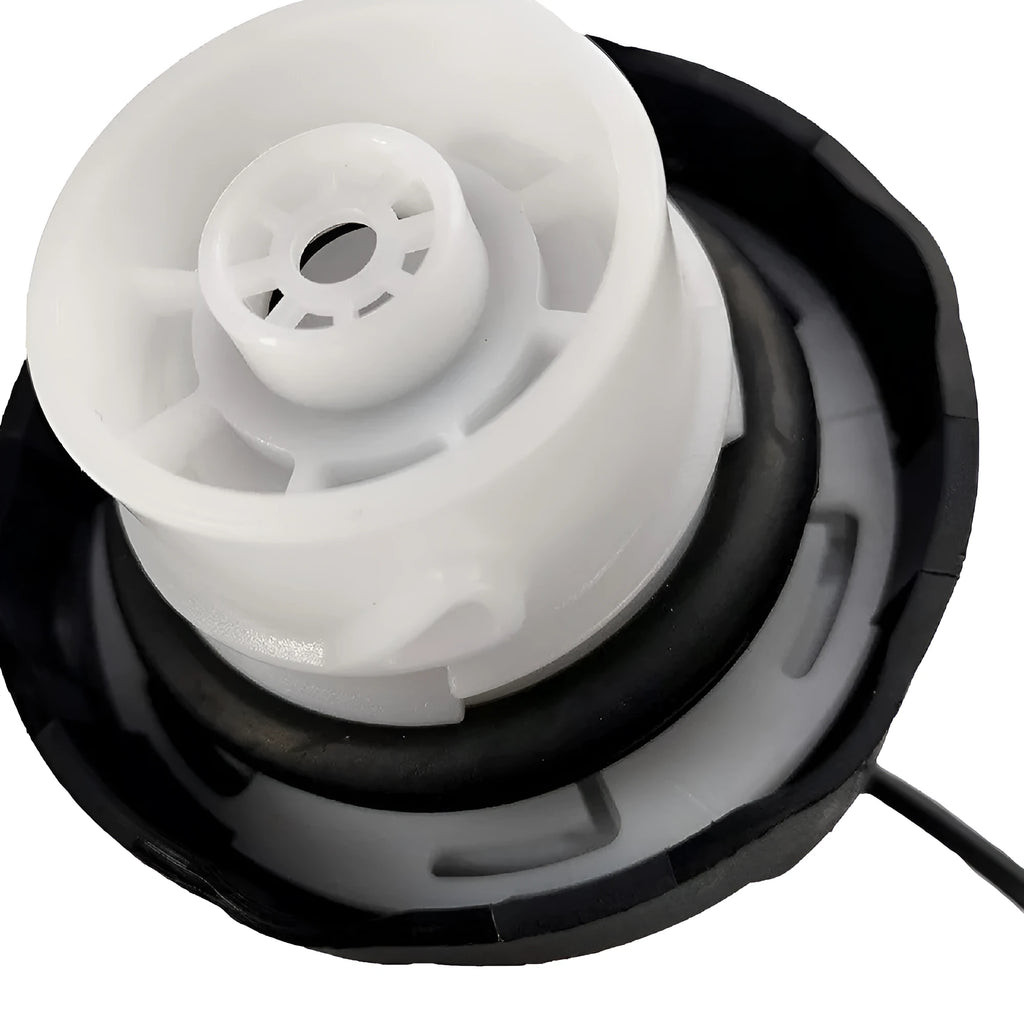Black ABS fuel tank cap for Dodge Jeep JK, size 7.5x7x7 cm, replacement for 52030377AB