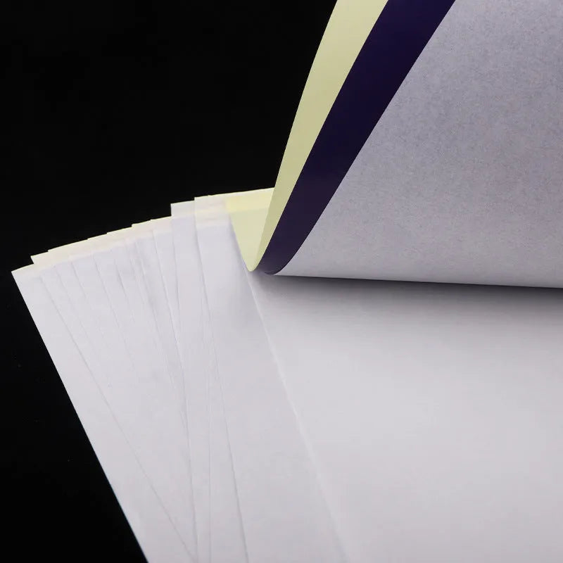 A4 tattoo transfer paper quadruple copy sheets with transfer paste gel for stencil creation