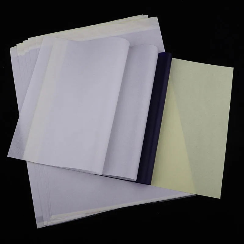 A4 tattoo transfer paper quadruple copy sheets with transfer paste gel for stencil creation