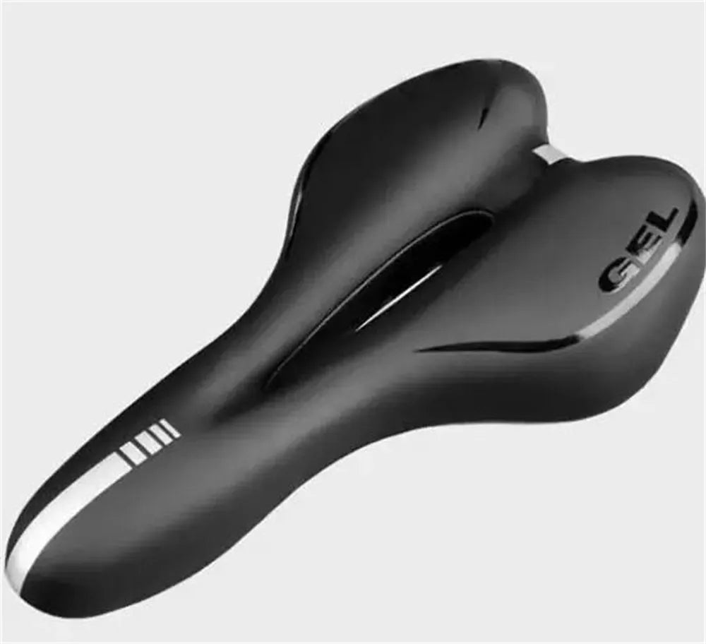 Cycling saddle cushion with silicone surface, waterproof cover, wrench and tyre patch kit