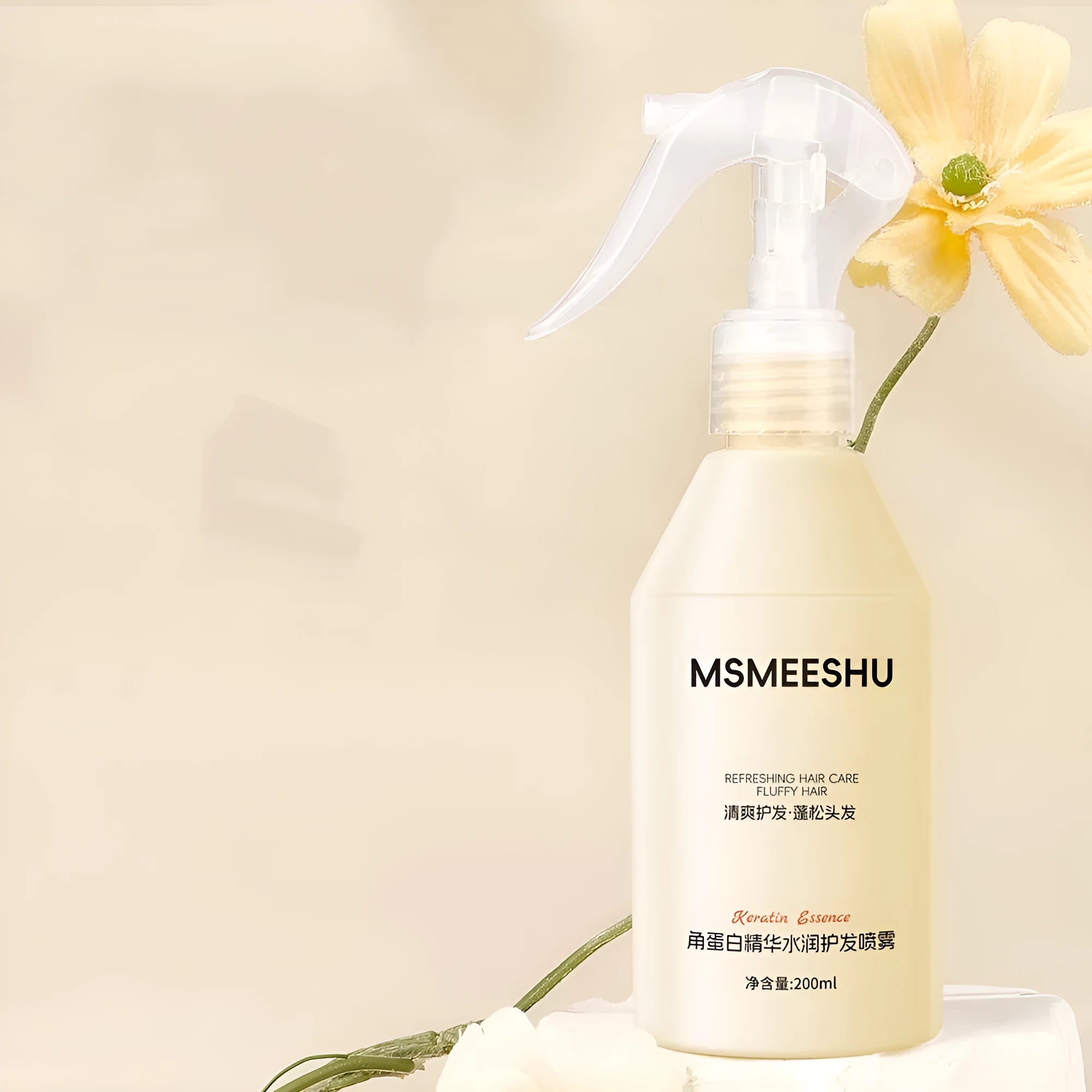 Transparent keratin honey hair care spray bottle for soft bright hair standard specification