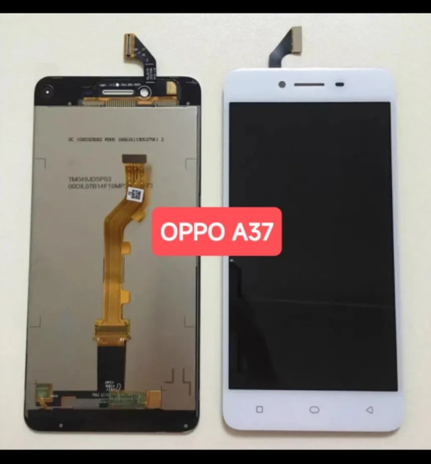 LCD integrated screen assembly for A37 T M F models white colour with frame