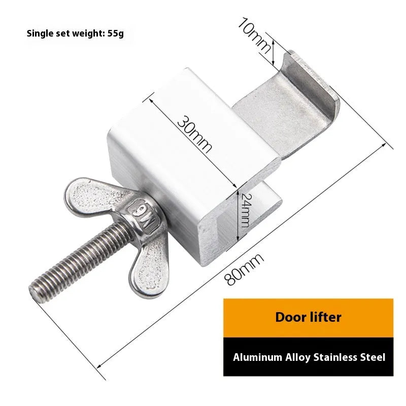 Portable hotel security lock door stopper made from stainless steel and aluminium alloy for travel use