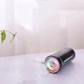 Wireless car humidifier with colourful LED lights and USB charging cable