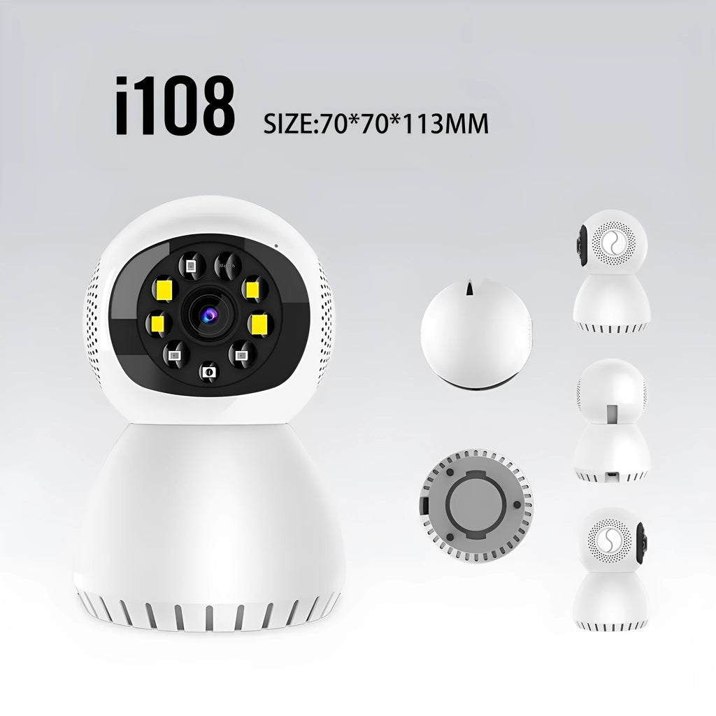 Dual-frequency wireless monitor camera 1080p HD network wifi home camera body with 12mm lens ABS material indoor outdoor security