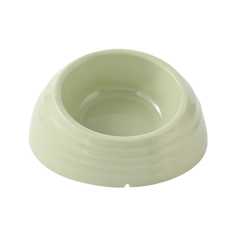 Stainless steel cat bowl in beige, brown, and light green colour options