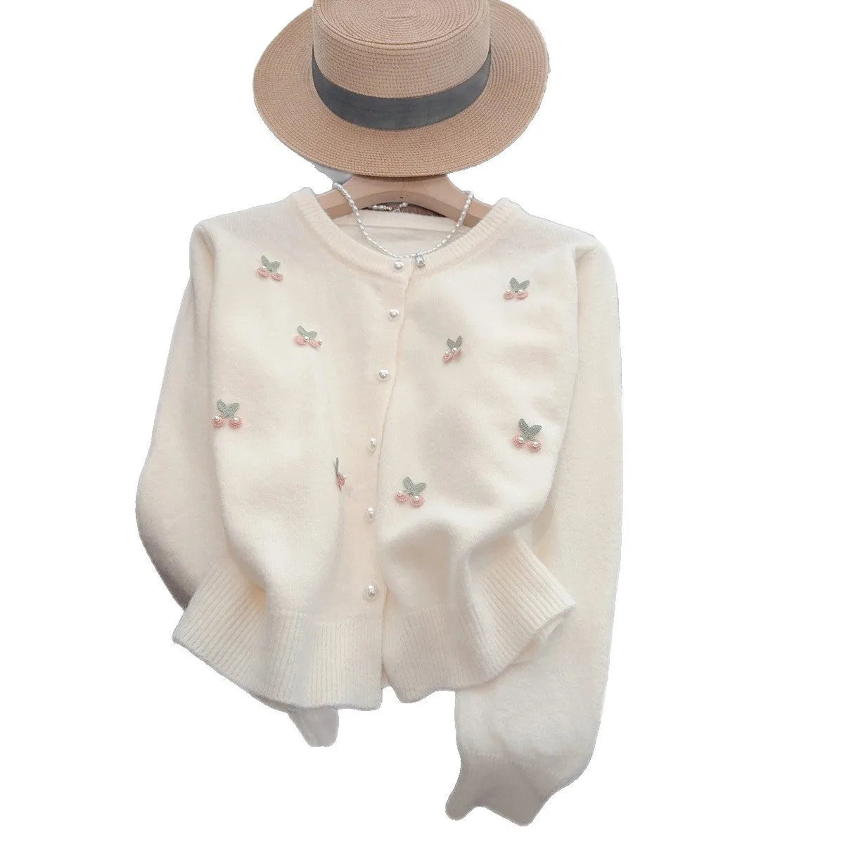 Women's slim fit cashmere blend cardigan coat in pink, shown open as a layer.