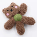 Catnip ball chewing toy for dental care with animal designs