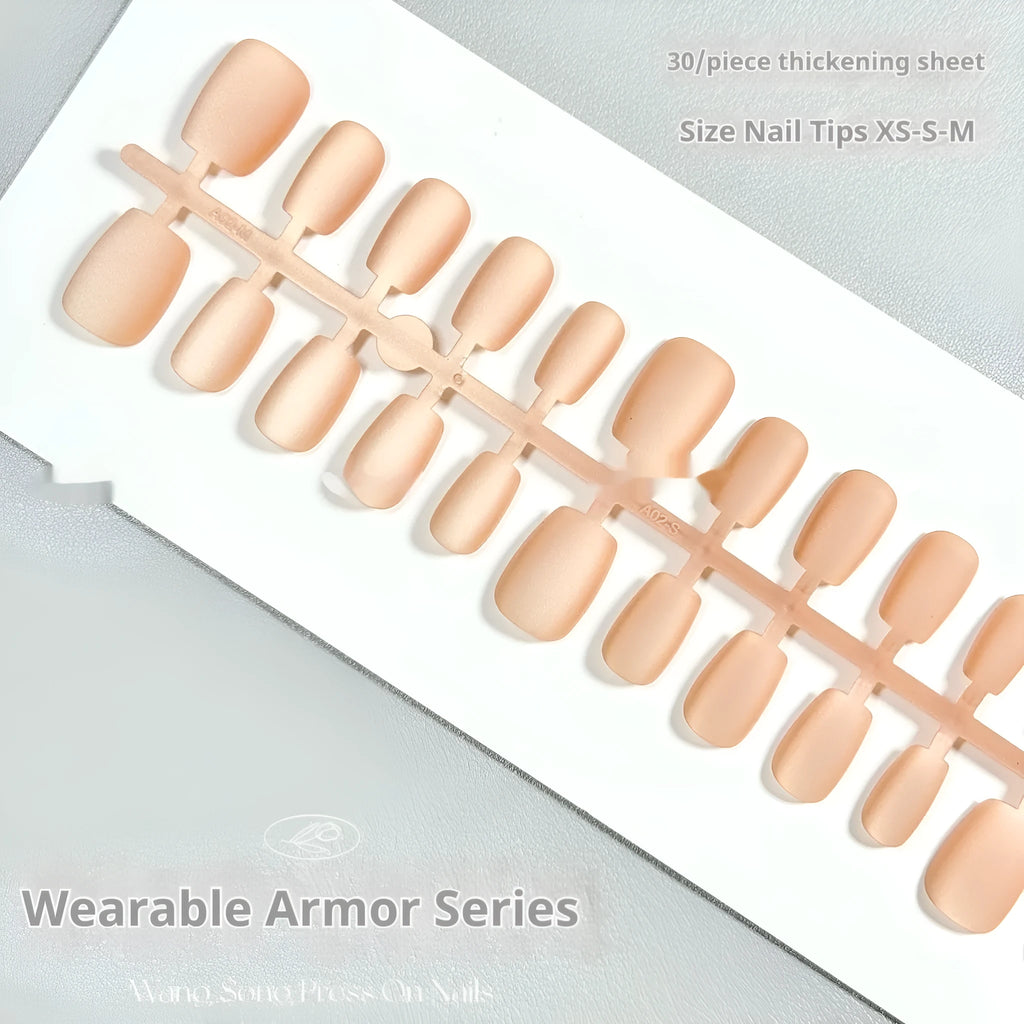 Frosted velvet cat's eye false nails with aurora pattern in short ladder sizing options