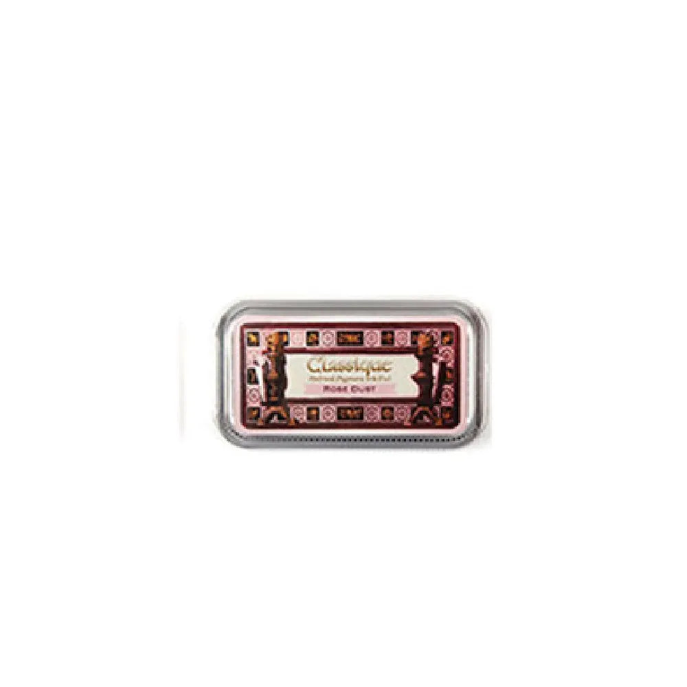 Rectangular rubber stamp ink pad with oily quick-drying ink in five colour options
