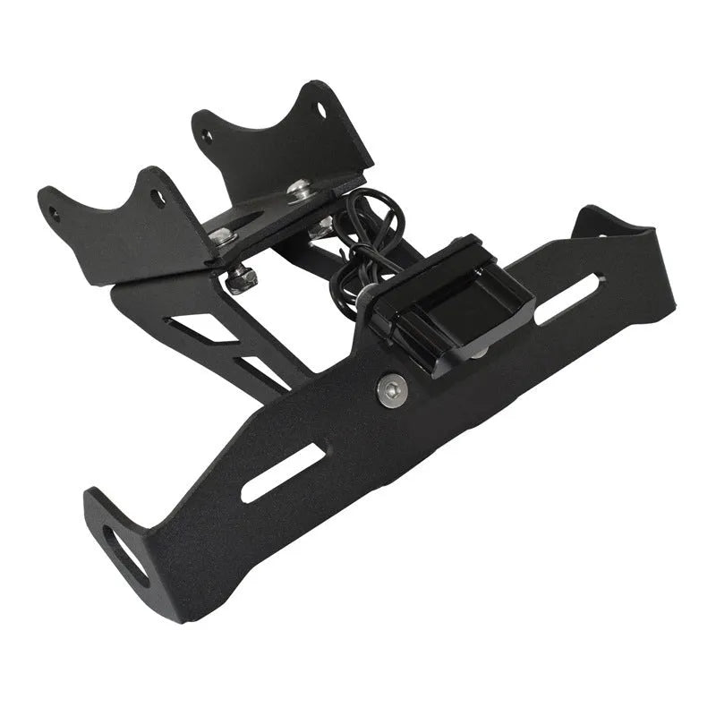 Black aluminium alloy license plate bracket for Honda motorcycle rear mounting