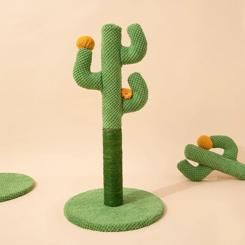 Masson cactus design cat scratching post and climber made from cotton thread
