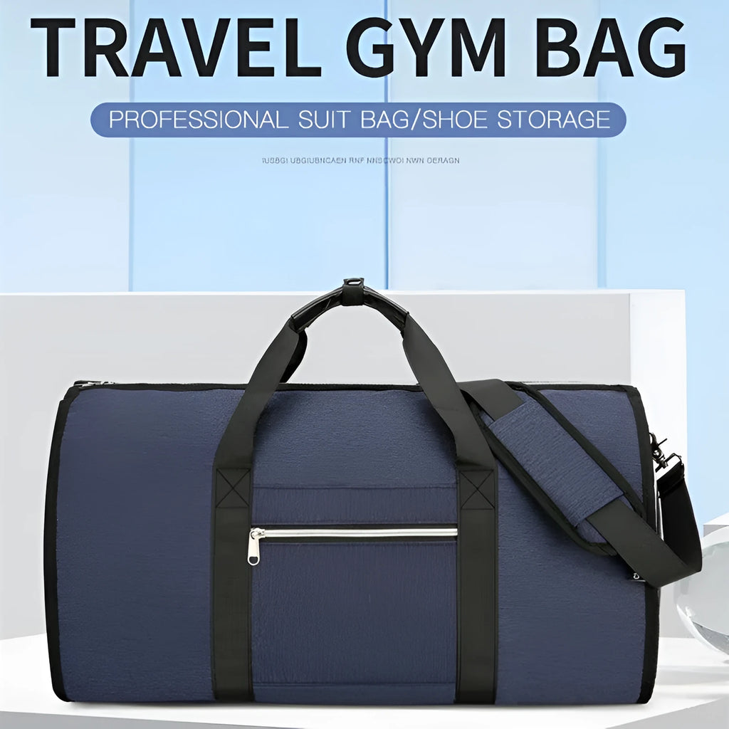 Oxford cloth multi-purpose bag in grey with organisational compartments and expansion functionality