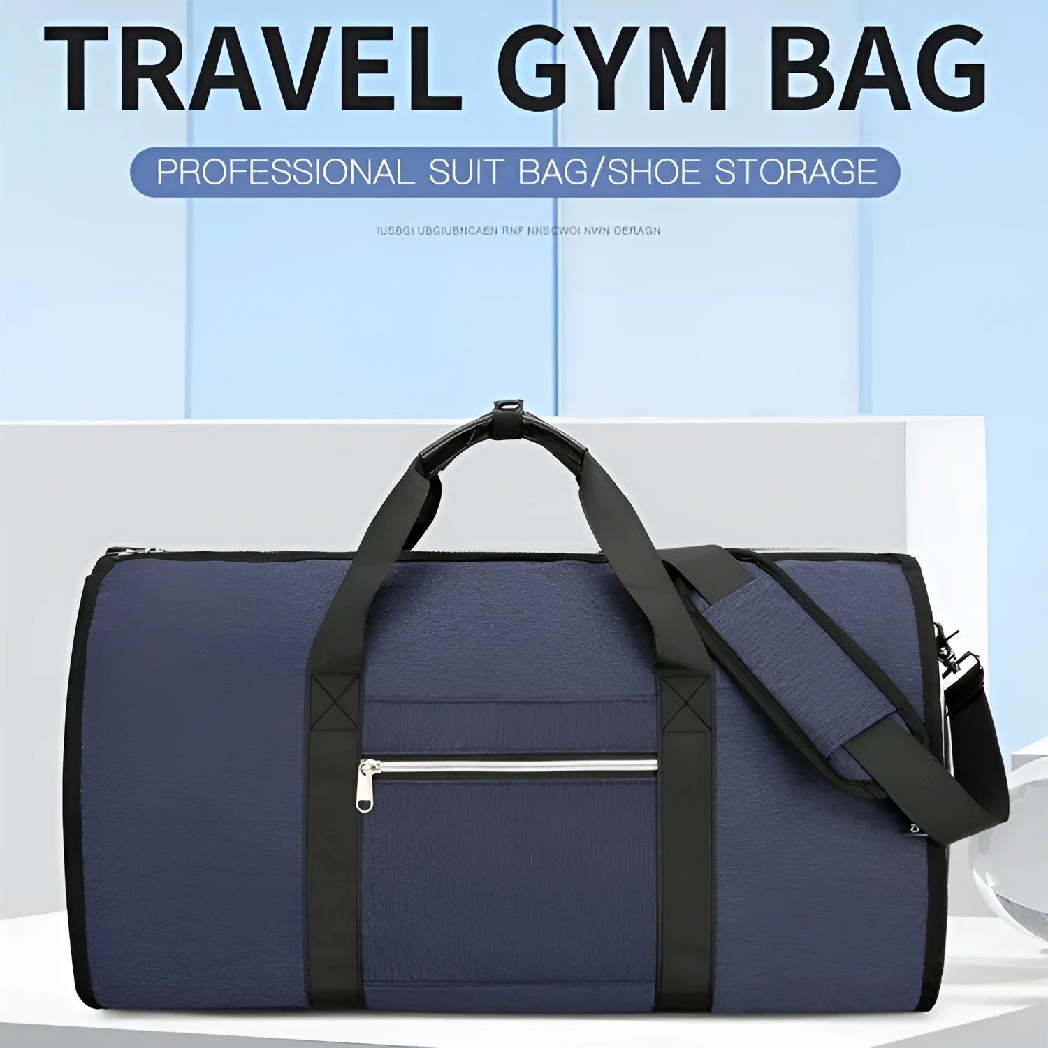 Oxford cloth multi-purpose bag in grey with organisational compartments and expansion functionality