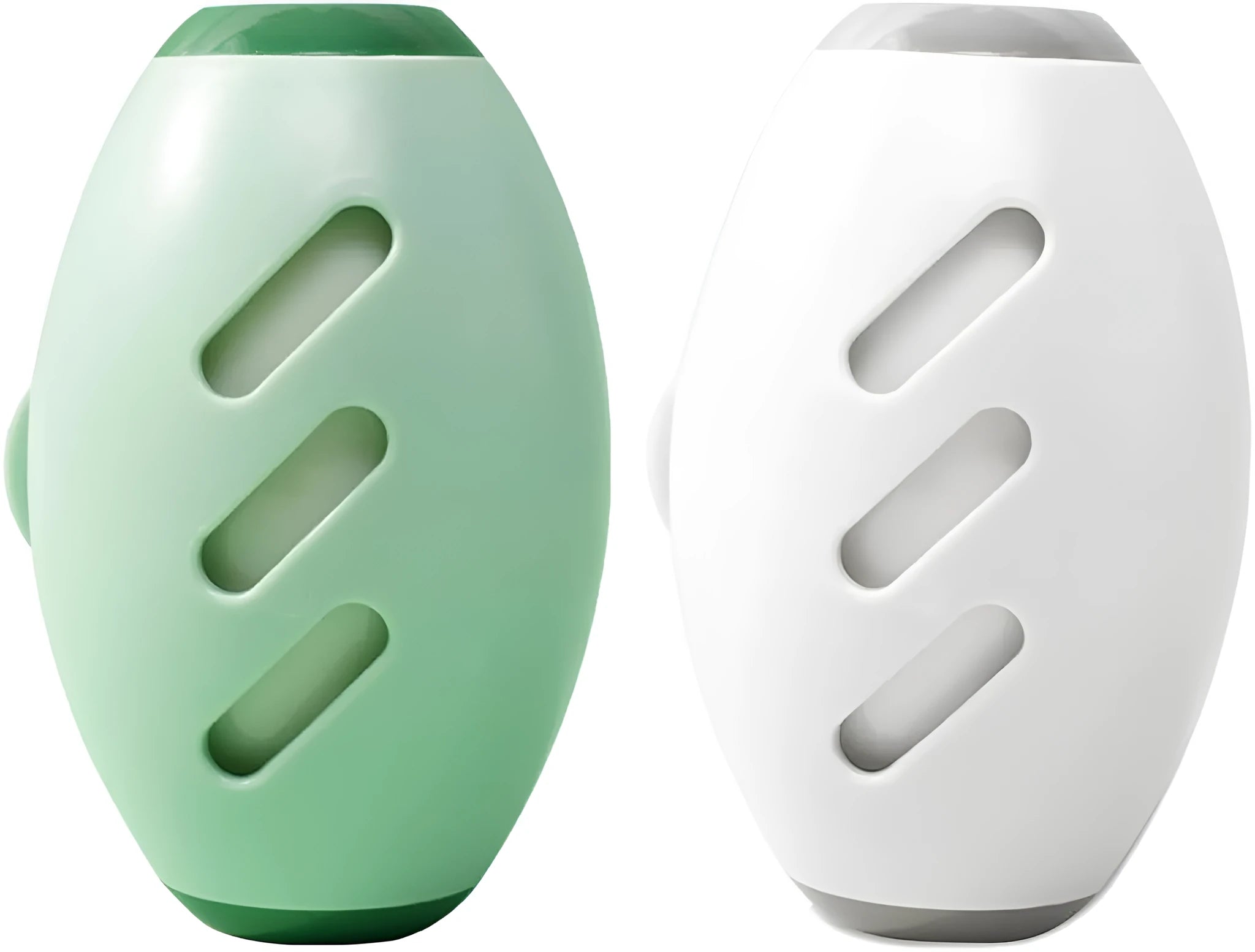 Green and white washable reusable gel lint roller ball for pet hair removal