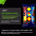 Glutinous rice wallpaper glue in single-roll packaging, formaldehyde-free with clean smell