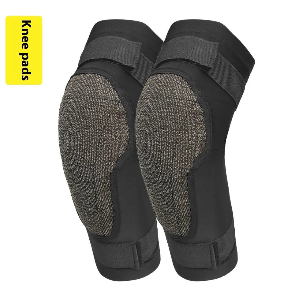 X-ray diffraction ski protective gear showing hip pads and knee pads for multiple sports protection