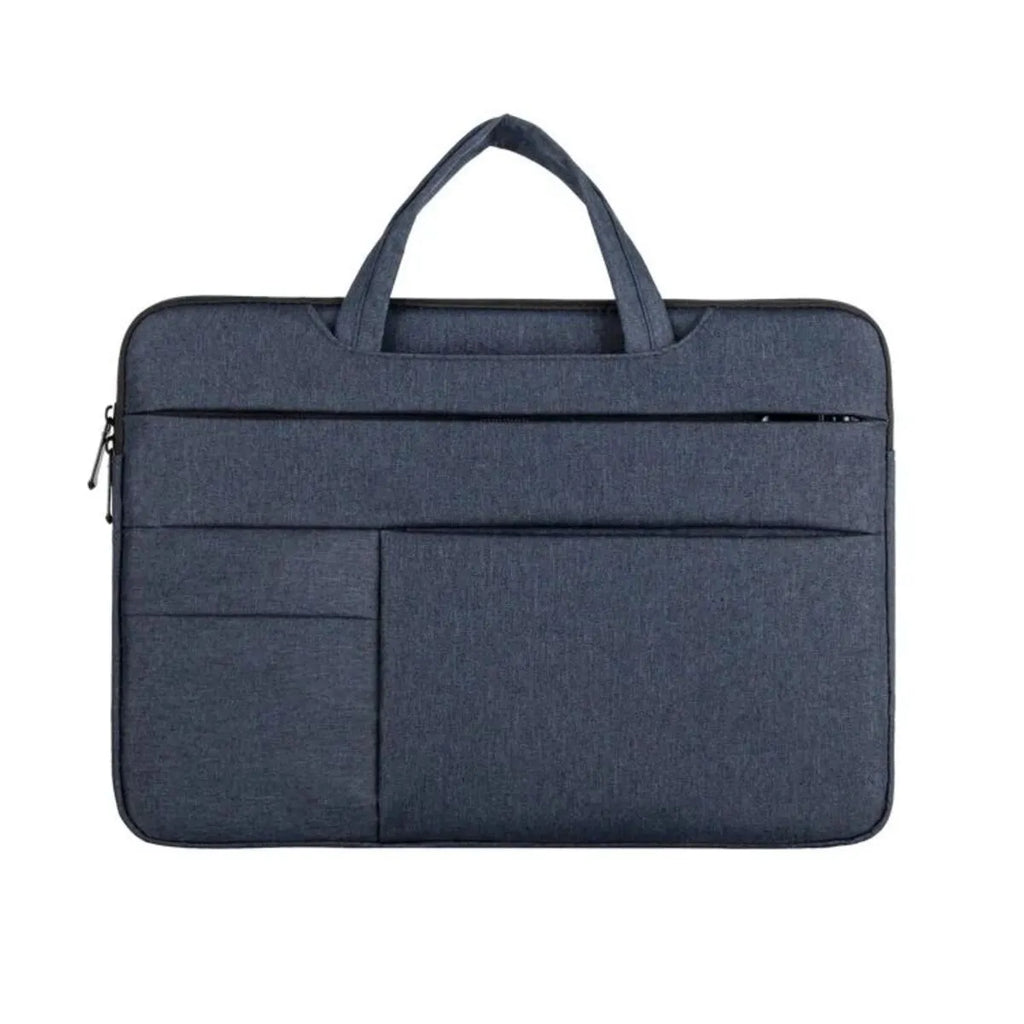Water-repellent laptop bag with shoulder strap, available in multiple sizes and colours