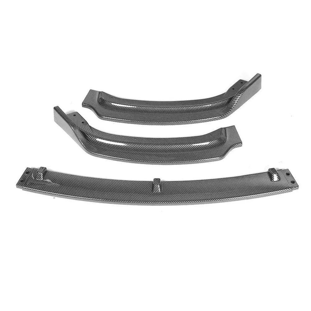 Bright black PP front bumper lip spoiler for BMW 3 Series F30 and F35 models