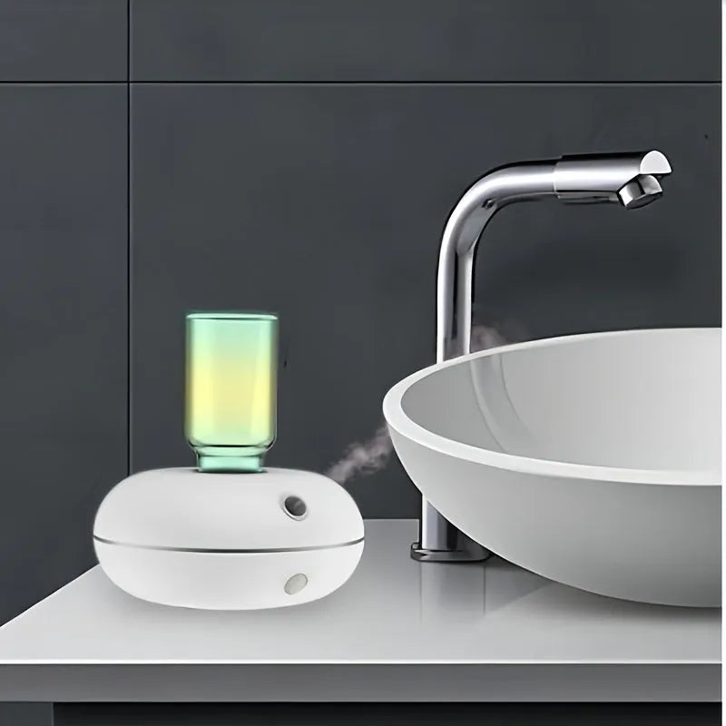 White automatic sensor fragrance machine with USB power, mini inverted design for home or bathroom use