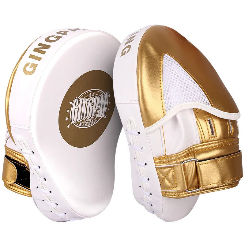 Vertical PU leather baffle target for boxer and sanda training in golden colour