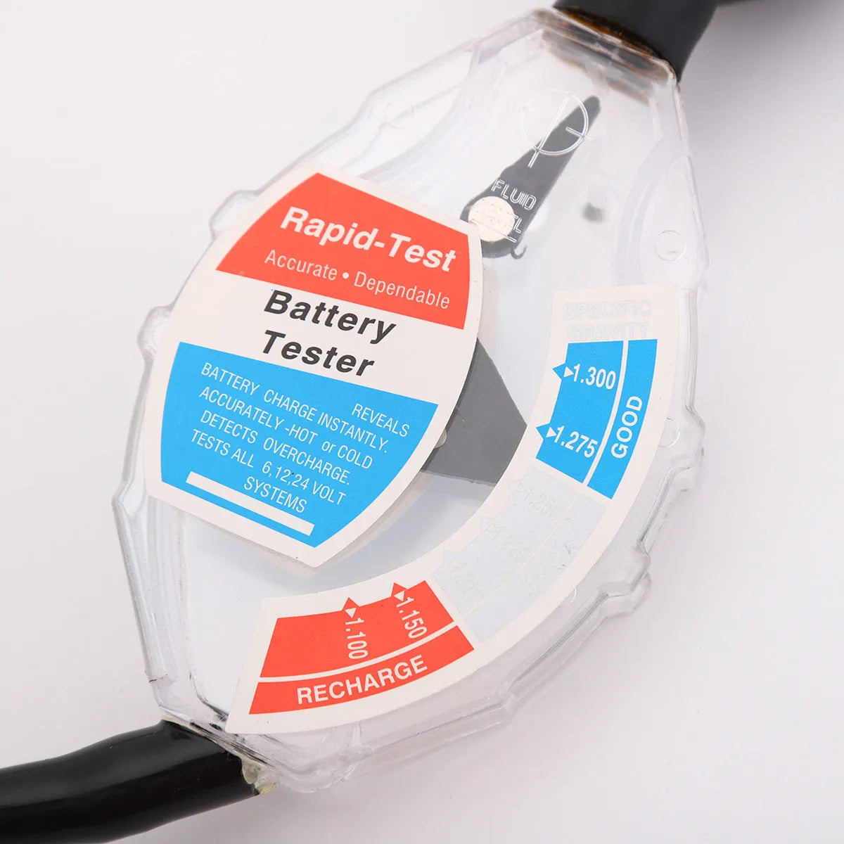 Suction electrolyte hydrometer battery detector tool with ABS plastic construction