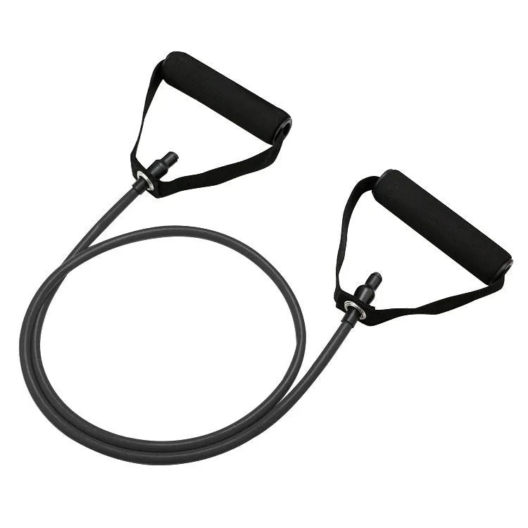 Colour-coded TPE chest expander with resistance ropes for adjustable fitness training