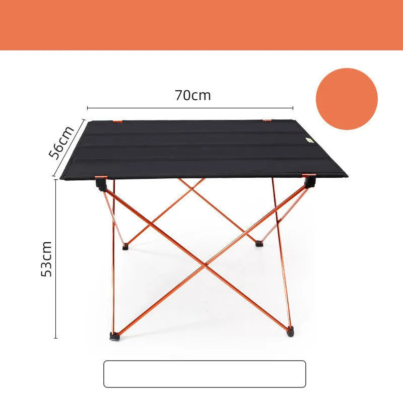 Portable folding table and chair set in aviation aluminium alloy for outdoor use