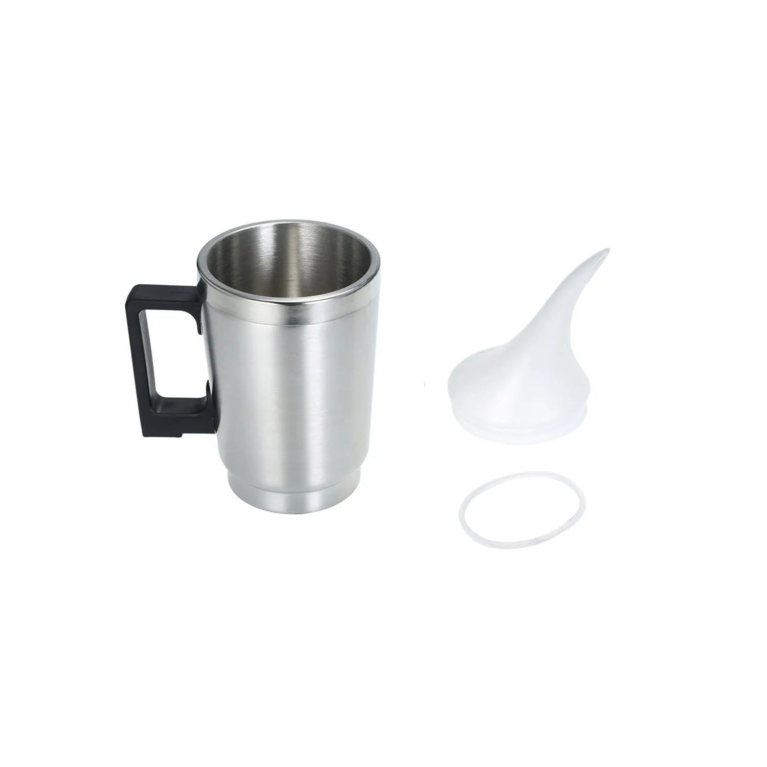 Automobile headlamp restoration kit showing stainless steel cups with elbow covers and power adapters