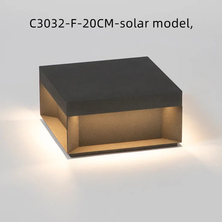 IP65 waterproof solar garden light LED 15.5cm size for outdoor lawn and path lighting