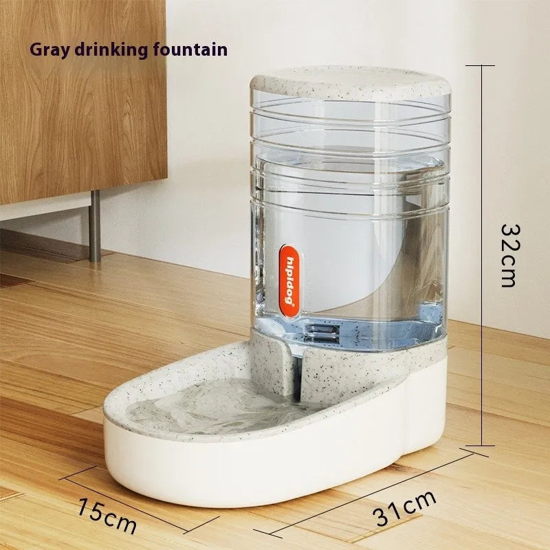 Blue automatic pet water fountain with 3.8L capacity for dogs and cats